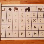 Frise alphabet Montessori