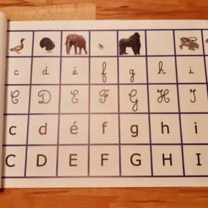 Frise alphabet Montessori