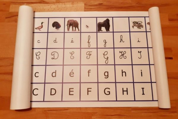 Frise alphabet Montessori