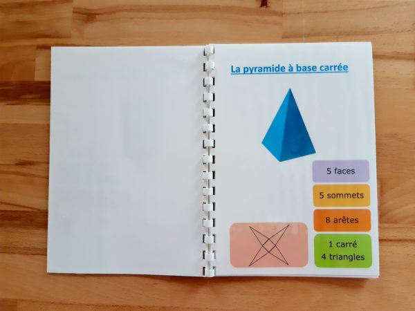 Solides géométriques Montessori : jeux d'extensions + livret de contrôle ; solides bleus Montessori