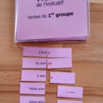 Conjugaison Montessori ; matériel autocorrectif