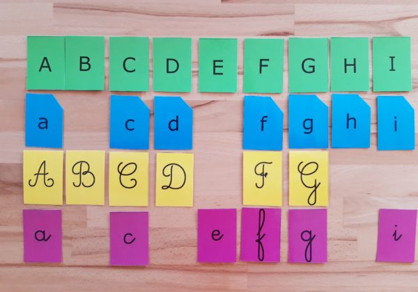 Alphabets d'association Montessori