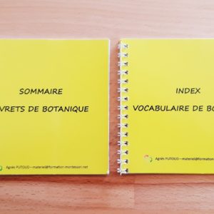 Nomenclatures de botanique Montessori 6-12 ans