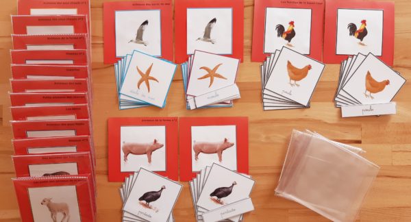 Images classifiées Montessori : les animaux