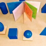 Solides géométriques Montessori : jeux d'extensions + livret de contrôle ; solides bleus Montessori