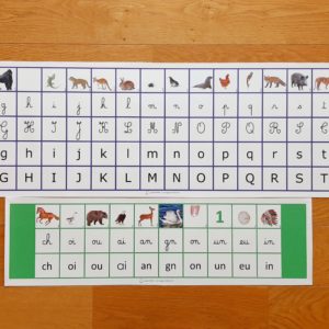 Frises des phonèmes Montessori lettres + digrammes